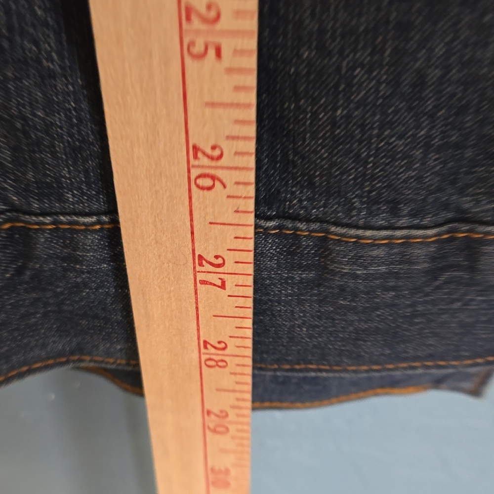 Wrangler Flannel Lined Men's Blue Denim Jacket with Tan Corduroy Collar - Picture 7 of 7